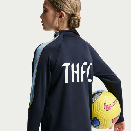 Sweat zippé junior Tottenham Strike bleu