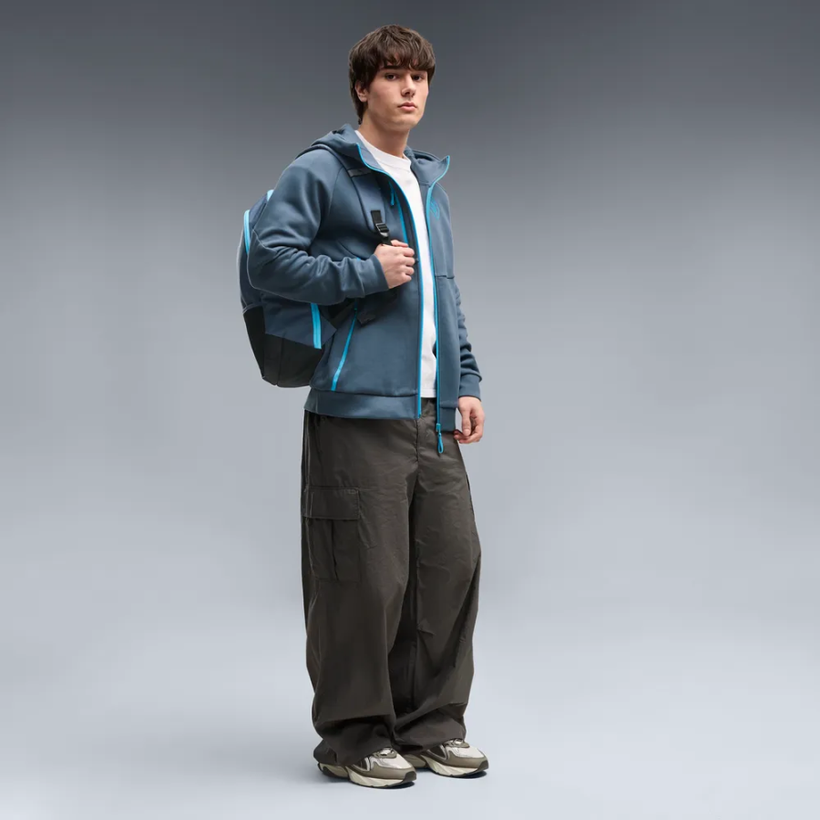 Veste survêtement à capuche Manchester City PumaTech bleu