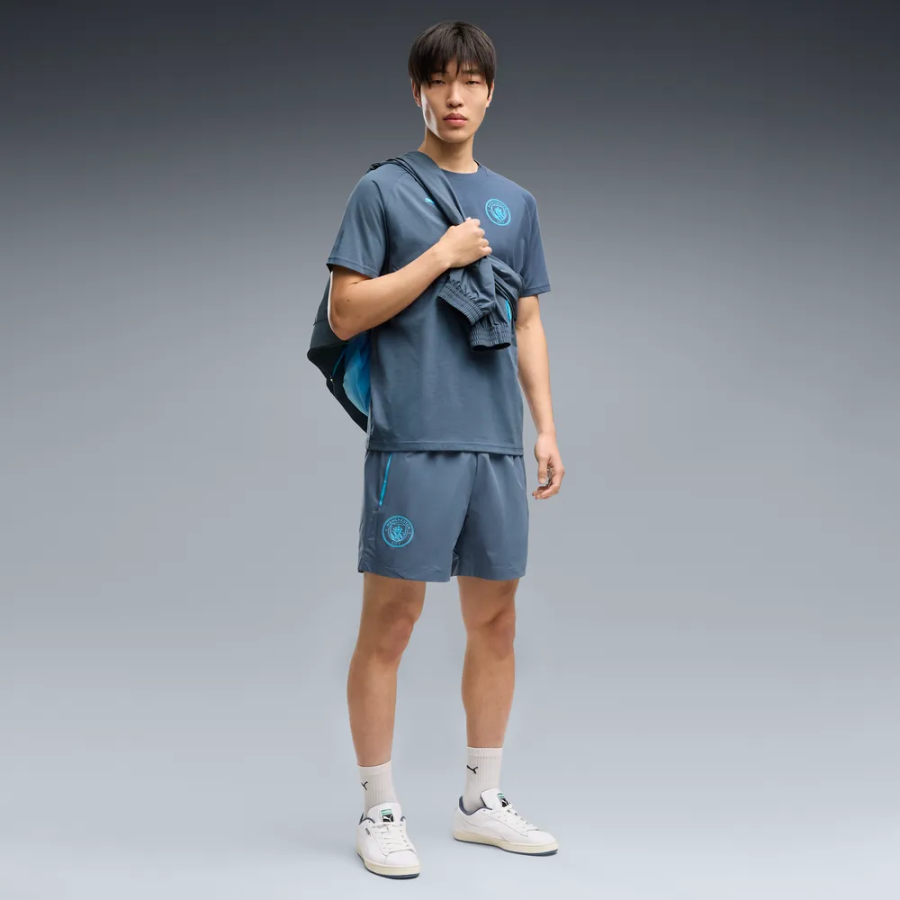 Short Manchester City PumaTech woven bleu