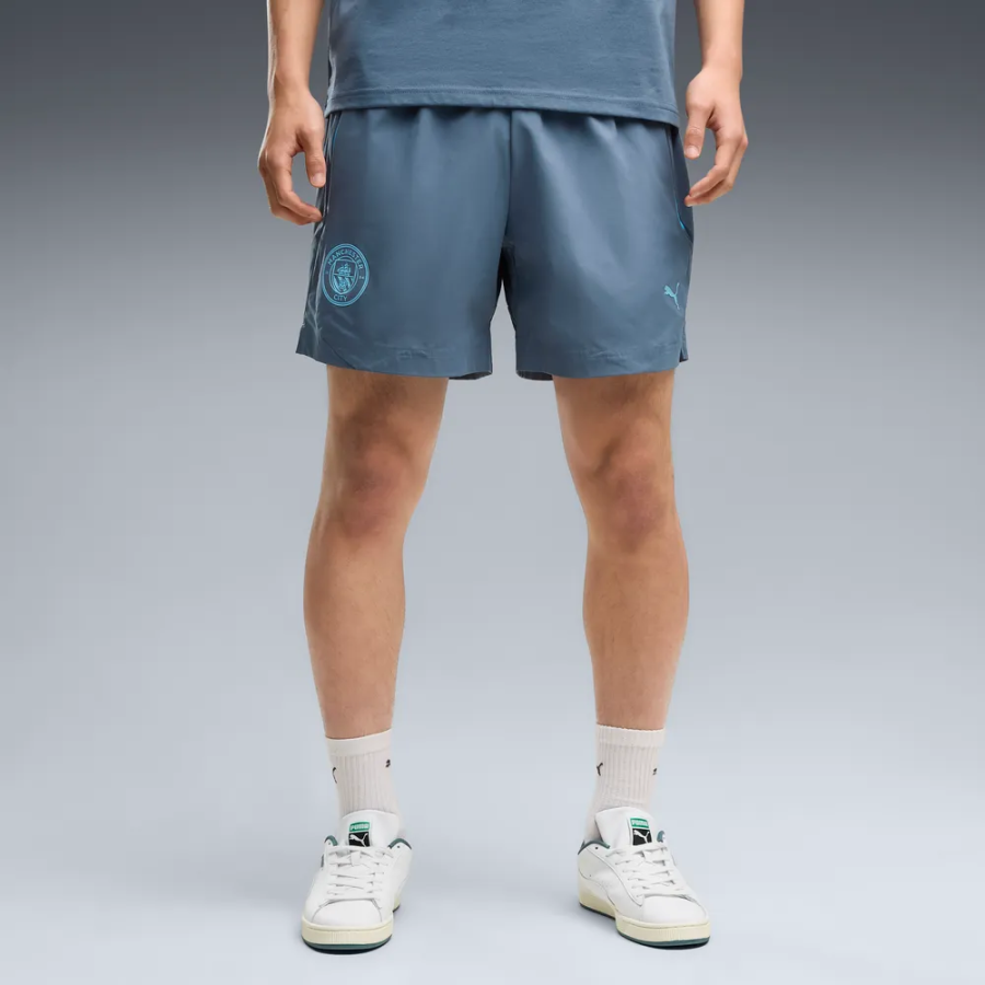 Short Manchester City PumaTech woven bleu