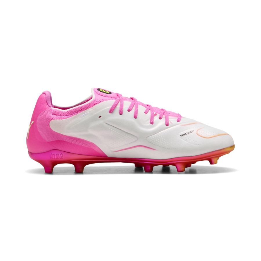 Puma King 20 Ultimate FG/AG blanc rose