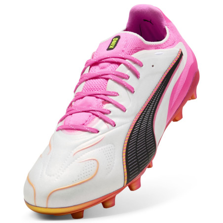 Puma King 20 Ultimate FG/AG blanc rose