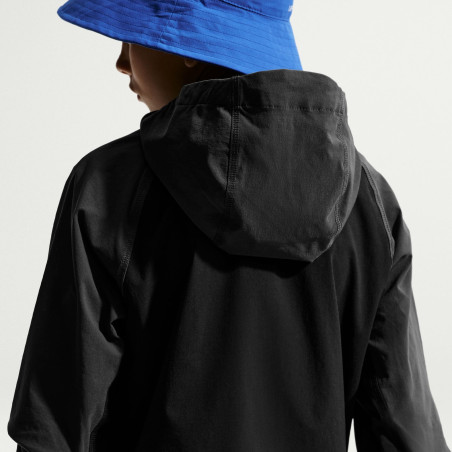 Veste survêtement junior PSG Tech Woven noir gris
