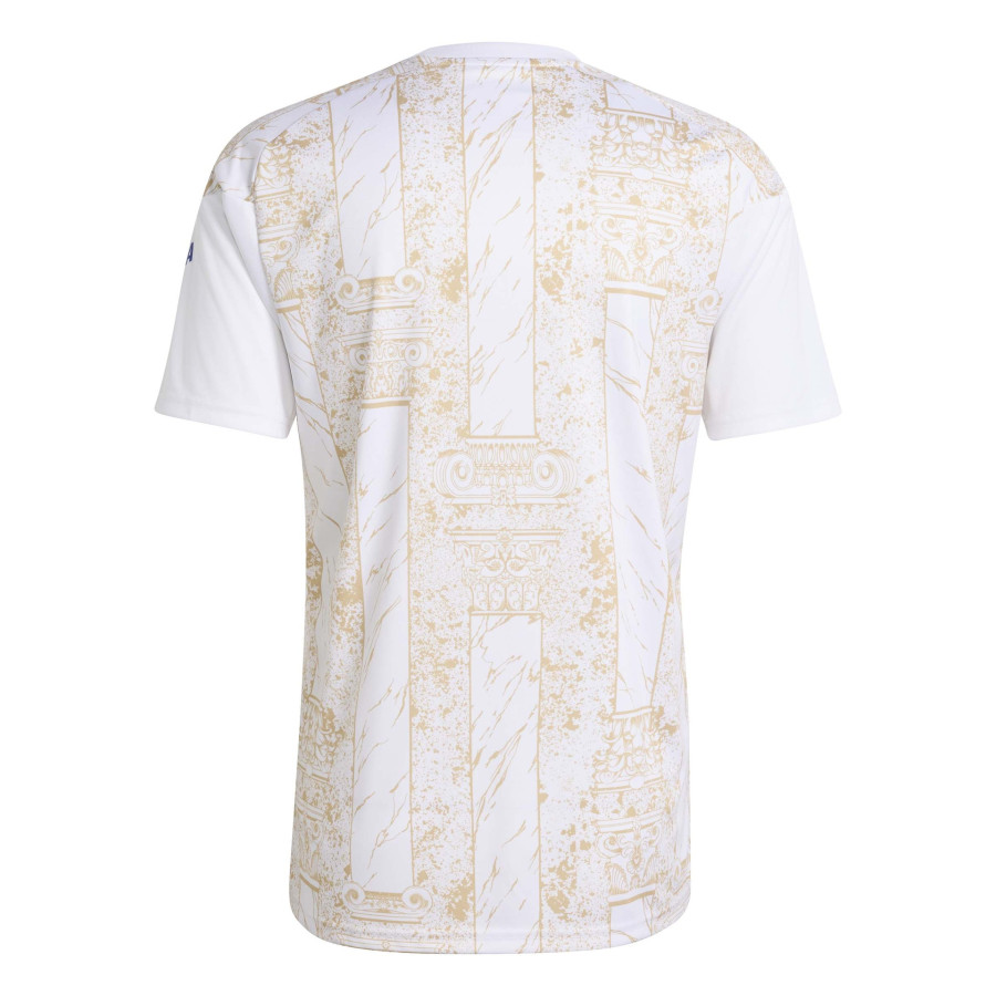 Maillot avant match Italie blanc or