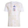 Maillot avant match Italie blanc or