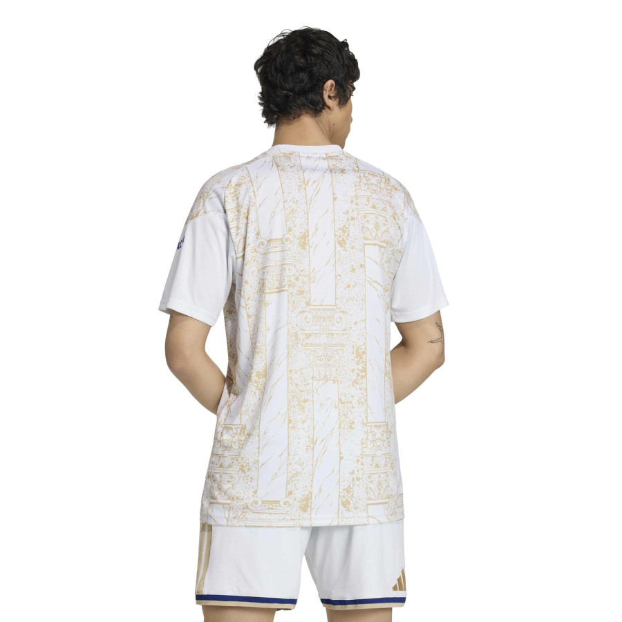 Maillot avant match Italie blanc or