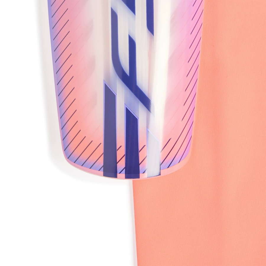Protège tibias adidas F50 LGE orange bleu