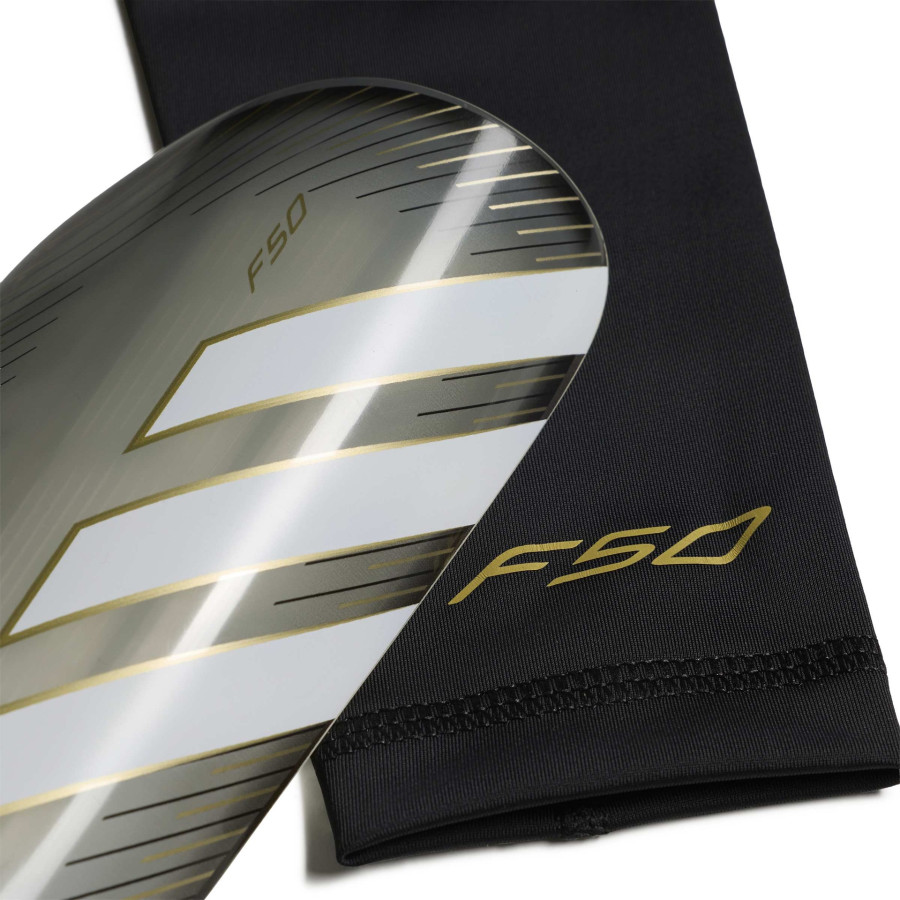 Protèges tibias adidas F50 LGE gris or