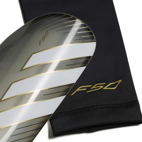 Protèges tibias adidas F50 LGE gris or