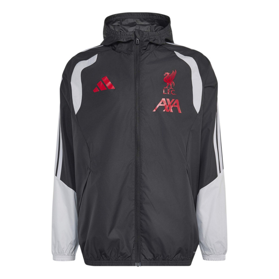 Coupe vent Liverpool noir rouge
