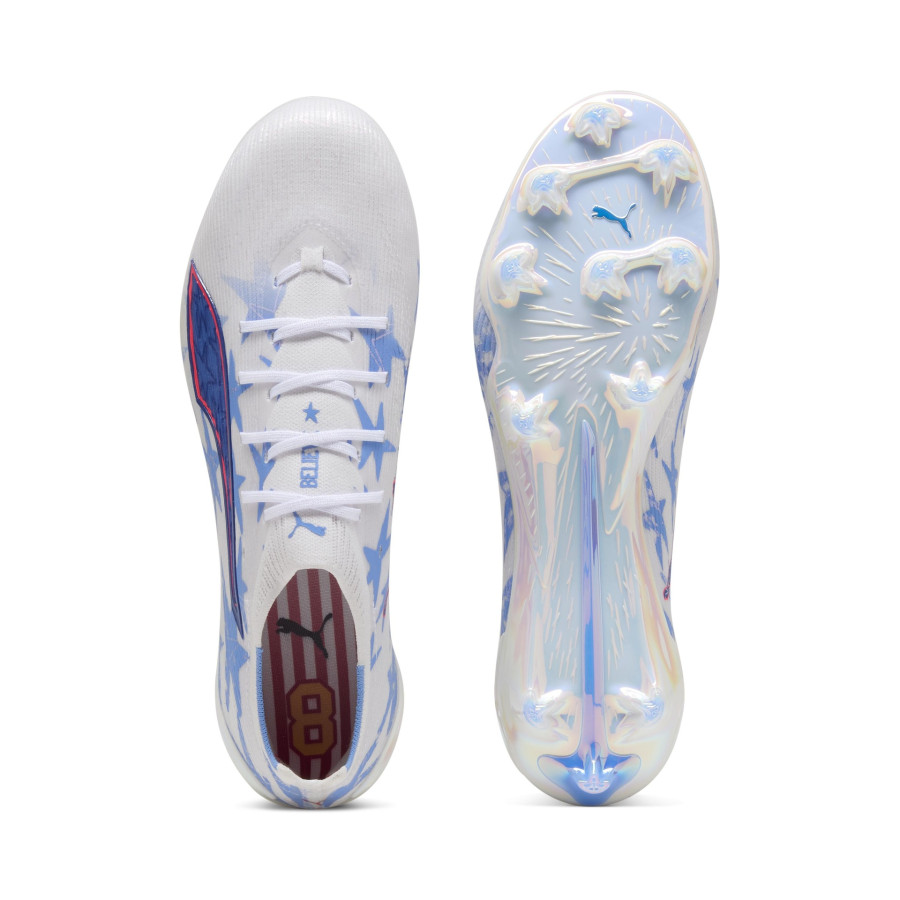 Puma Ultra 6 Ultimate KIDSUPER x Pulisic FG blanc bleu