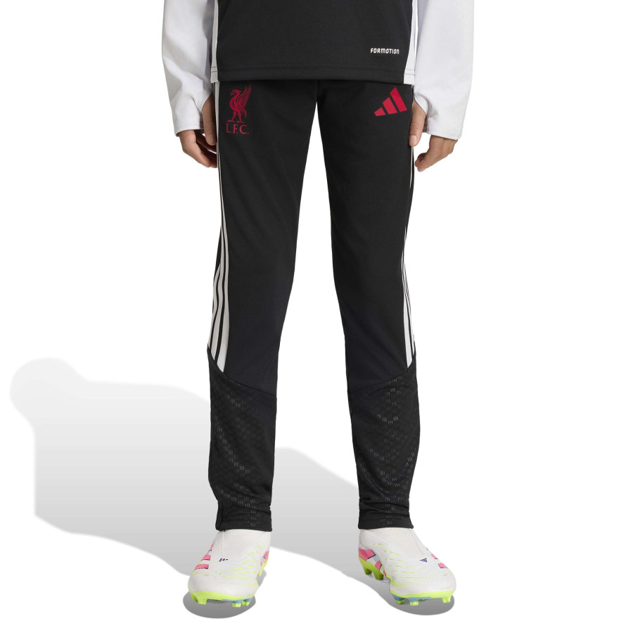Pantalon survêtement junior Liverpool noir rouge