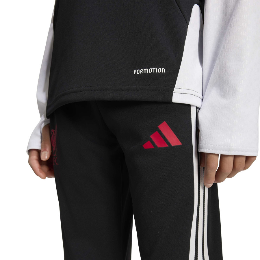Pantalon survêtement junior Liverpool noir rouge