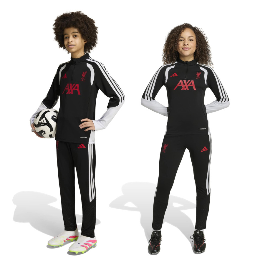 Pantalon survêtement junior Liverpool noir rouge