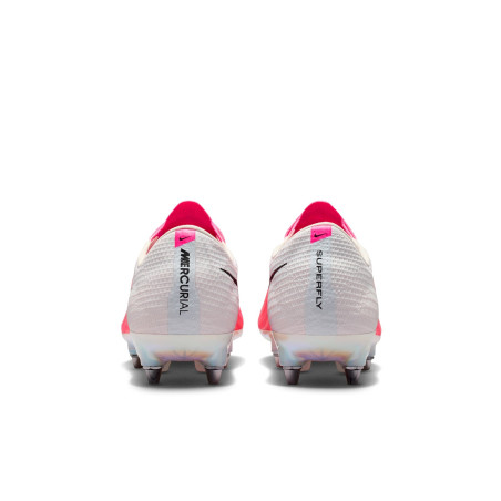Nike Air Zoom Mercurial Superfly 11 Elite SG-Pro rose blanc