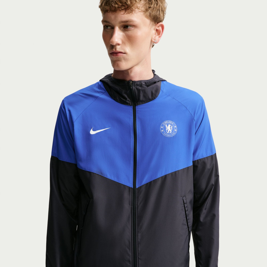 Coupe vent Chelsea noir bleu