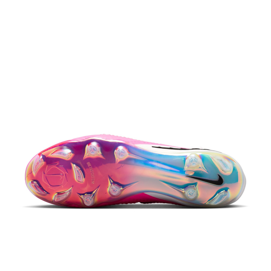 Nike Phantom 6 montante Elite FG rose blanc