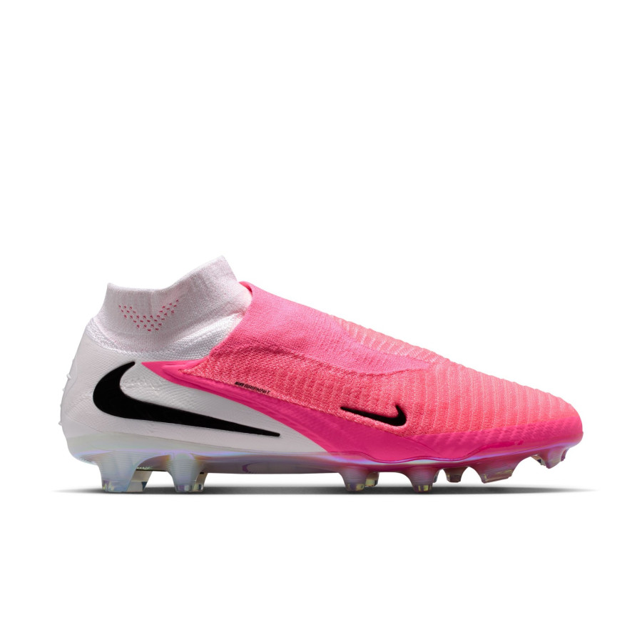 Nike Phantom 6 montante Elite FG rose blanc