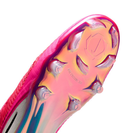 Nike Phantom 6 montante Elite FG rose blanc