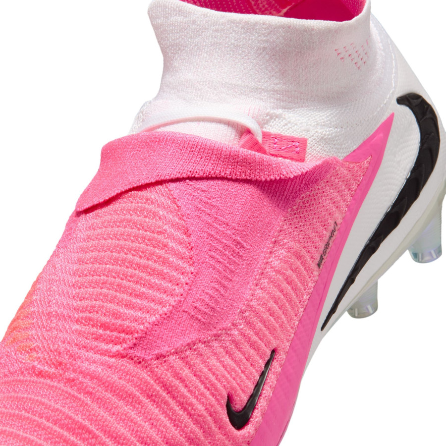 Nike Phantom 6 montante Elite AG-Pro rose blanc