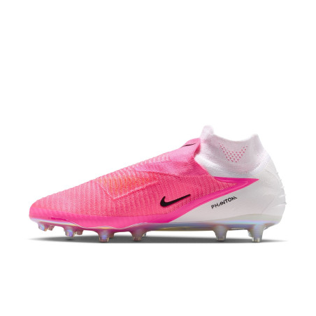 Nike Phantom 6 montante Elite AG-Pro rose blanc
