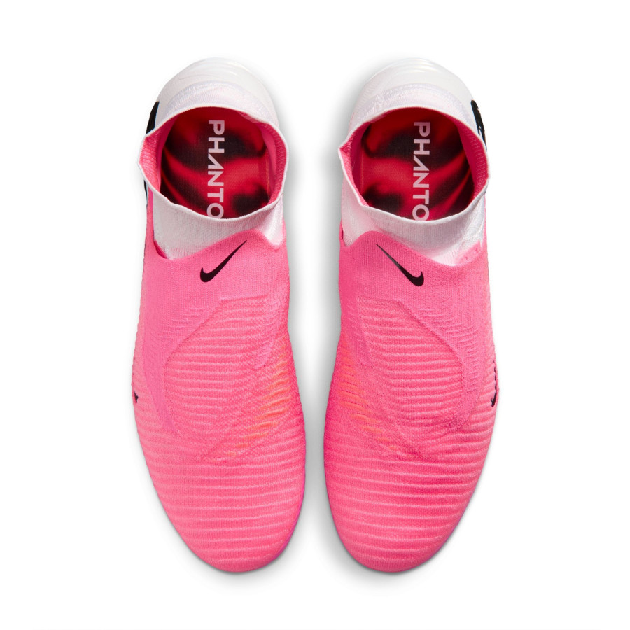 Nike Phantom 6 montante Elite AG-Pro rose blanc