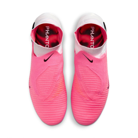 Nike Phantom 6 montante Elite AG-Pro rose blanc