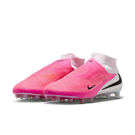 Nike Phantom 6 montante Elite AG-Pro rose blanc