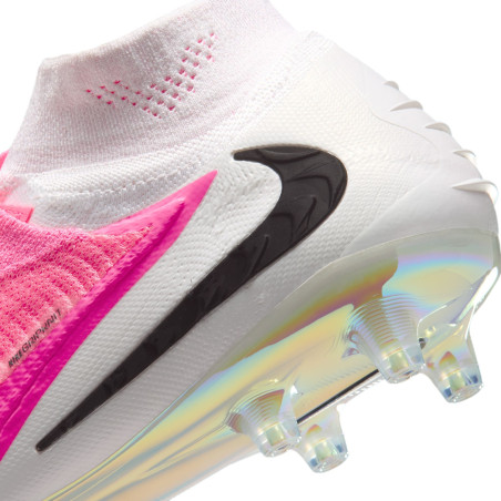 Nike Phantom 6 montante Elite AG-Pro rose blanc