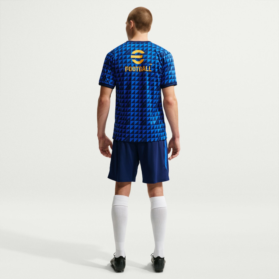 Maillot avant match Inter Milan bleu jaune