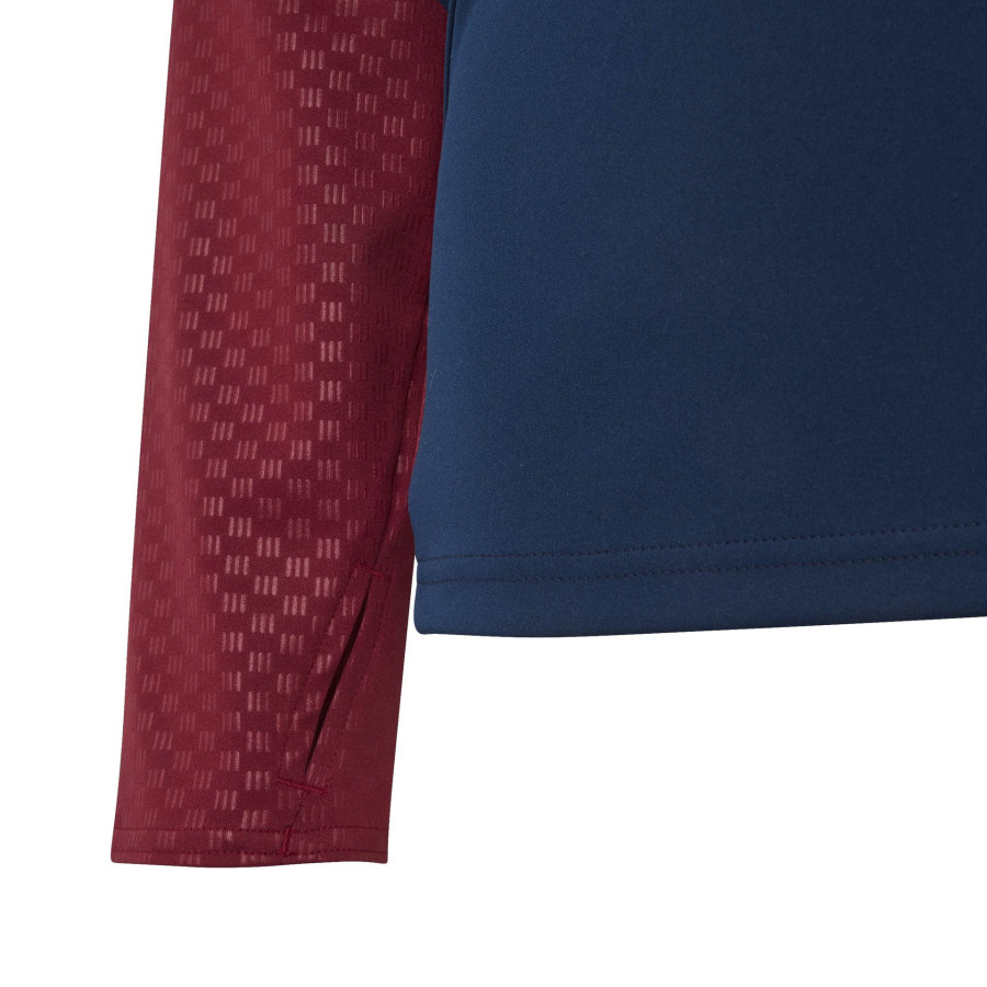 Sweat zippé junior Arsenal bleu rouge