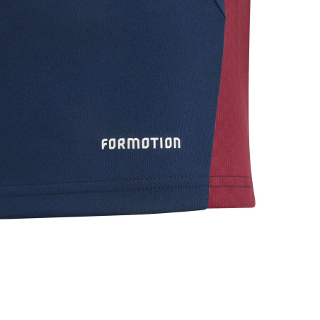 Sweat zippé junior Arsenal bleu rouge