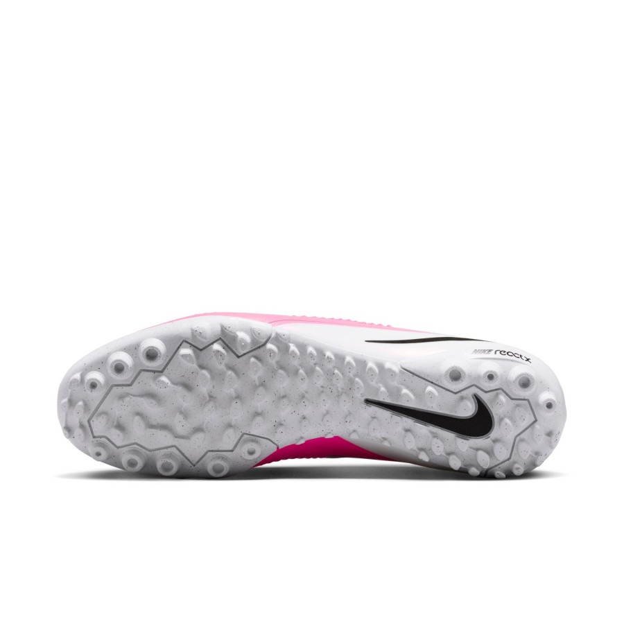 Nike ReactX Phantom 6 Pro Turf rose blanc