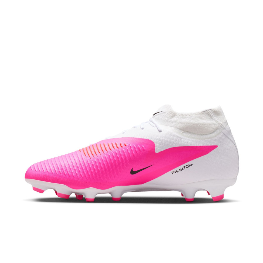 Nike Phantom 6 montante Academy FG/MG rose blanc