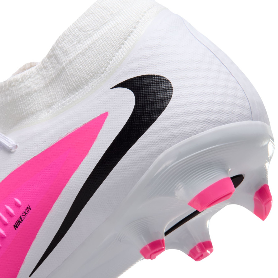 Nike Phantom 6 montante Academy FG/MG rose blanc