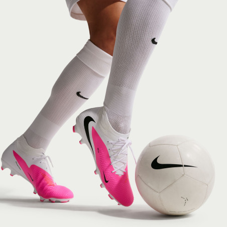 Nike Phantom 6 montante Academy FG/MG rose blanc