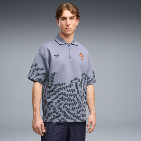 Polo PUMA King X PORTUGAL X SALEHE BEMBURY gris
