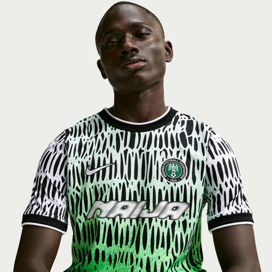 Maillot avant match Nigéria x Slawn blanc vert