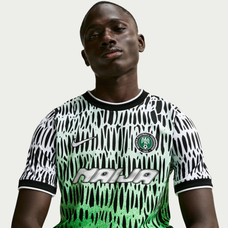 Maillot avant match Nigéria x Slawn blanc vert