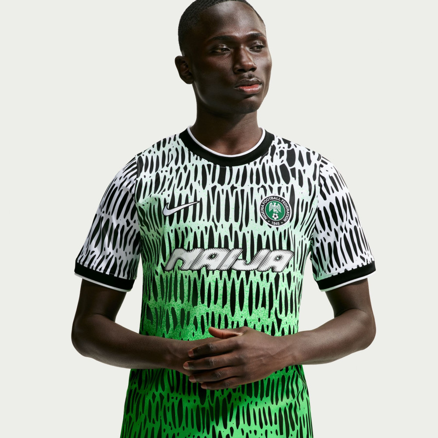 Maillot avant match Nigéria x Slawn blanc vert
