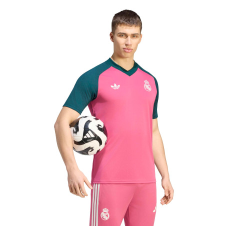 Maillot avant match Real Madrid rose vert