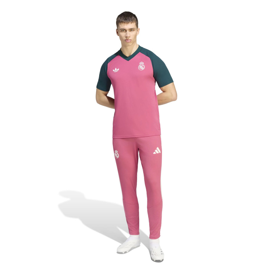 Maillot avant match Real Madrid rose vert