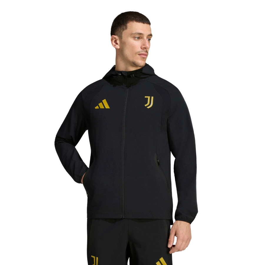 Veste survêtement Juventus Travel noir or