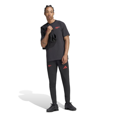 Pantalon survêtement Arsenal Travel noir rouge