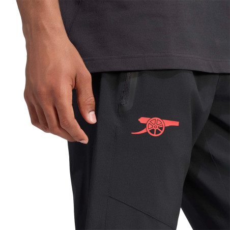 Pantalon survêtement Arsenal Travel noir rouge