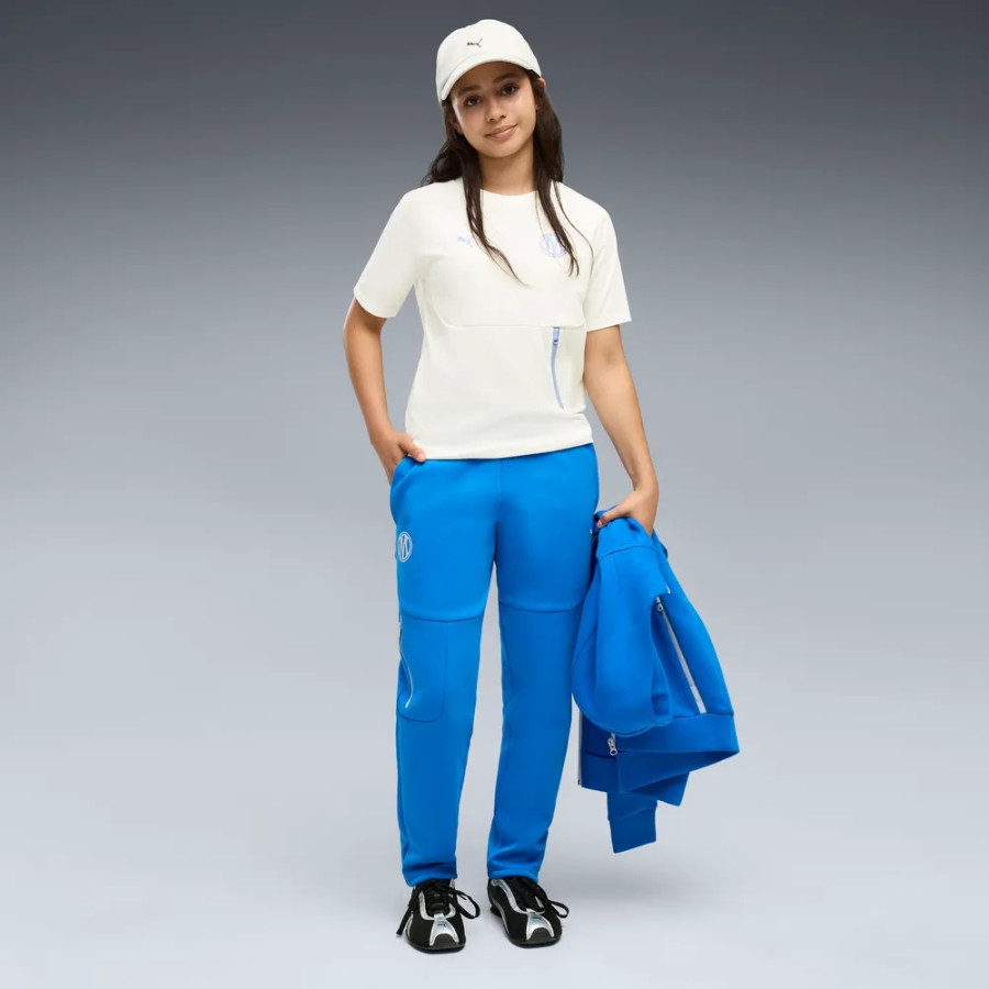Pantalon survêtement junior OM PumaTech bleu