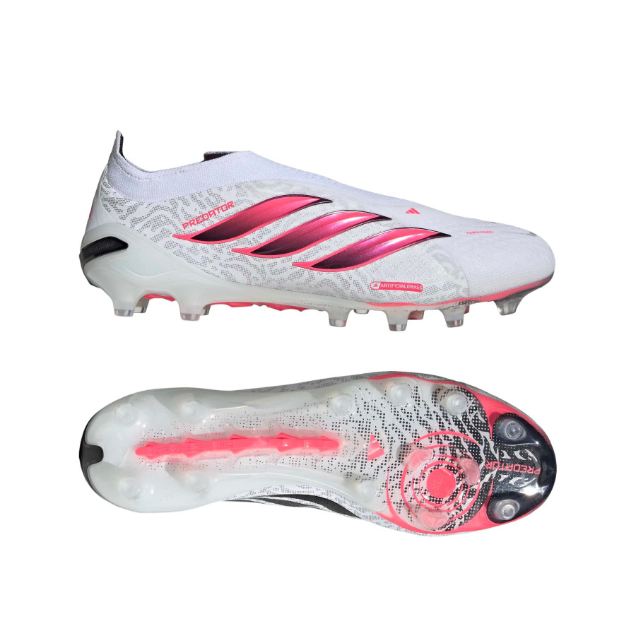 adidas Predator Elite LaceLess AG blanc rose