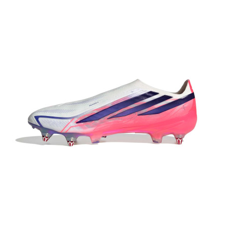 adidas F50 Hyperfast LaceLess Elite SG blanc rose