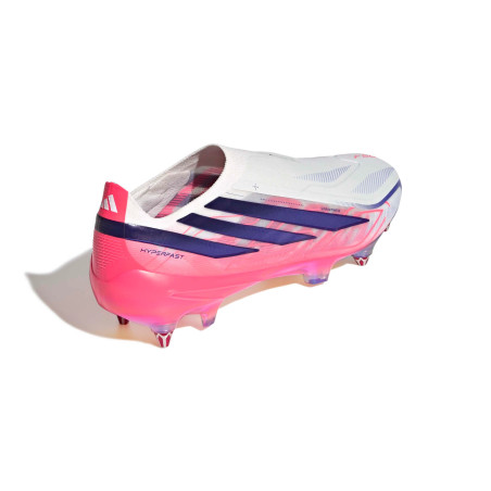 adidas F50 Hyperfast LaceLess Elite SG blanc rose