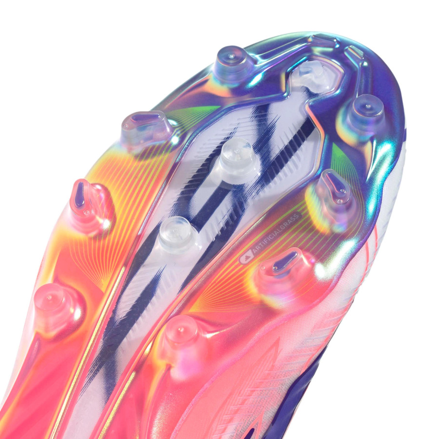 adidas F50 Hyperfast LaceLess Elite AG blanc rose